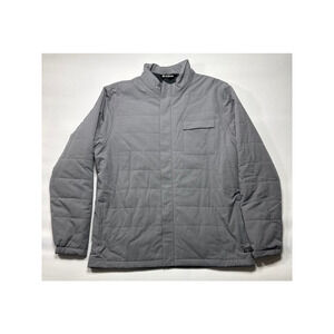 NWOT Travis Mathew Men's Full Zip Gray Down Puffer Jacket - Size XL